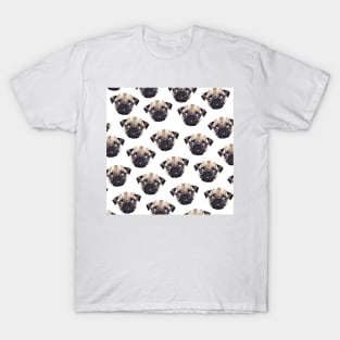 Pug Triangle Pattern T-Shirt